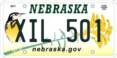 NE license plate XIL501