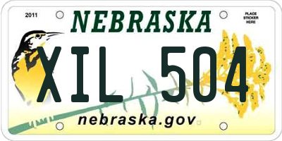 NE license plate XIL504