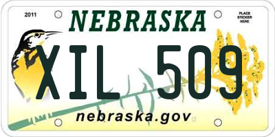 NE license plate XIL509