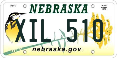 NE license plate XIL510
