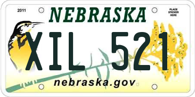 NE license plate XIL521