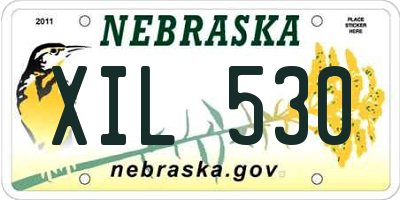 NE license plate XIL530