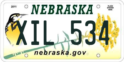 NE license plate XIL534