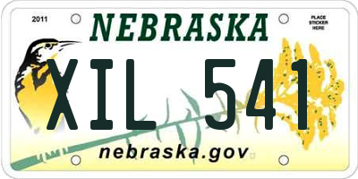 NE license plate XIL541
