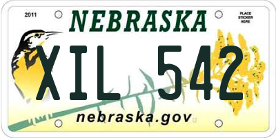 NE license plate XIL542