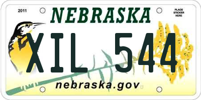 NE license plate XIL544