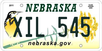 NE license plate XIL545