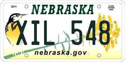 NE license plate XIL548