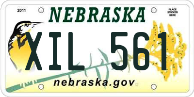 NE license plate XIL561