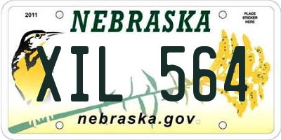 NE license plate XIL564