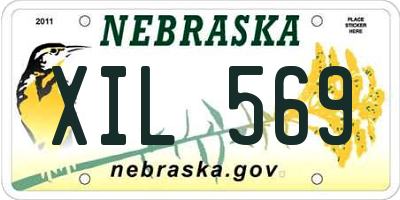 NE license plate XIL569