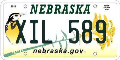 NE license plate XIL589