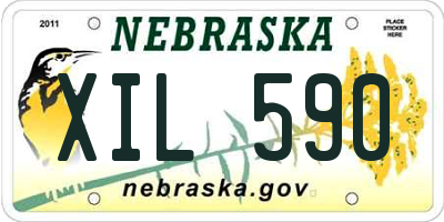 NE license plate XIL590