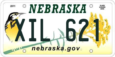 NE license plate XIL621