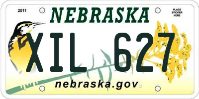 NE license plate XIL627