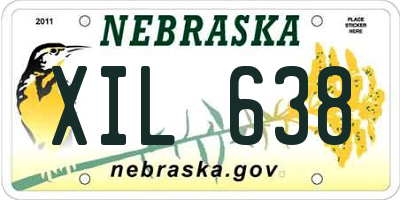 NE license plate XIL638