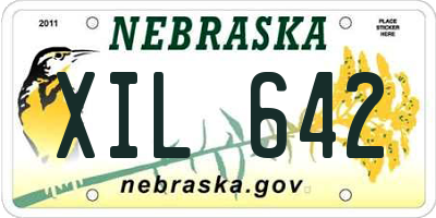 NE license plate XIL642