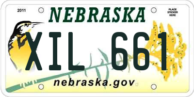 NE license plate XIL661