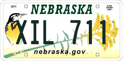 NE license plate XIL711