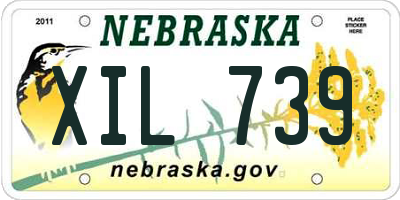 NE license plate XIL739