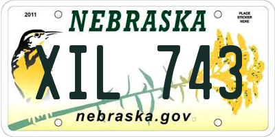 NE license plate XIL743