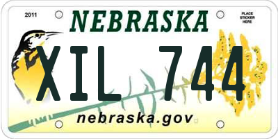 NE license plate XIL744