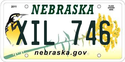 NE license plate XIL746