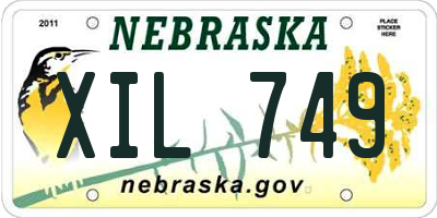 NE license plate XIL749