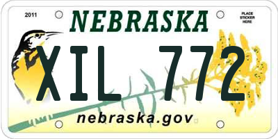 NE license plate XIL772