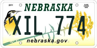 NE license plate XIL774