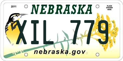NE license plate XIL779