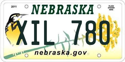 NE license plate XIL780