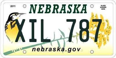 NE license plate XIL787
