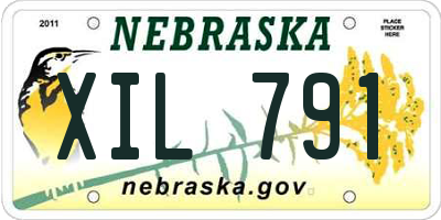 NE license plate XIL791