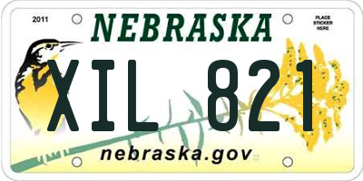 NE license plate XIL821