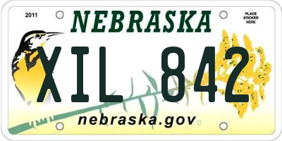 NE license plate XIL842