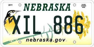 NE license plate XIL886