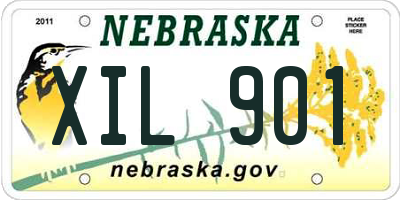 NE license plate XIL901