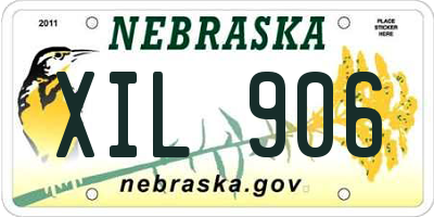 NE license plate XIL906
