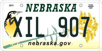 NE license plate XIL907