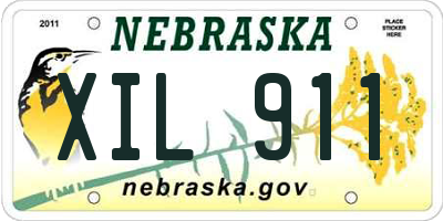 NE license plate XIL911