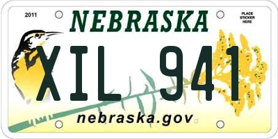NE license plate XIL941