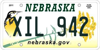 NE license plate XIL942