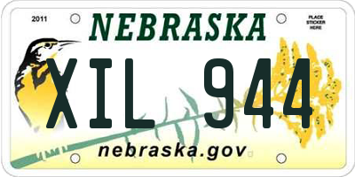 NE license plate XIL944