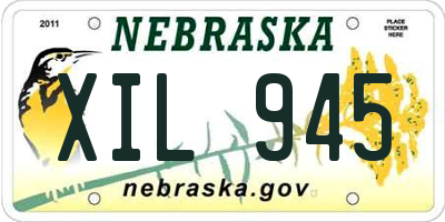 NE license plate XIL945