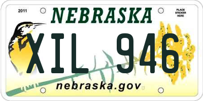 NE license plate XIL946