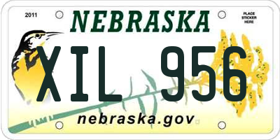 NE license plate XIL956