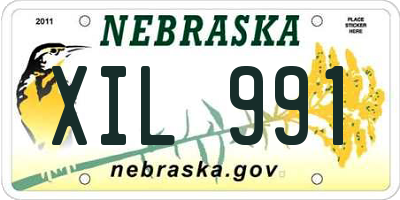 NE license plate XIL991