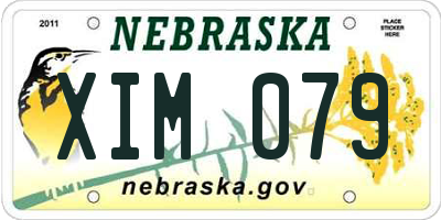 NE license plate XIM079