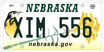 NE license plate XIM556